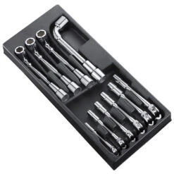 Expert By Facom E194939B Expert Module Of 10 Metric Angled Socket Spanners 8-19mm