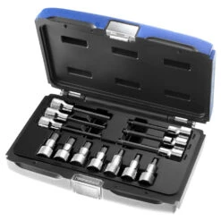 Expert By Facom 13 Piece 1/2" Drive Hex Screwdriver Bit Set