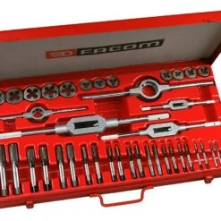 Facom 221.227SJ2 41 Piece Tap And Die Set M3 To M18 ( Inc .Cobalt Steel Taps)