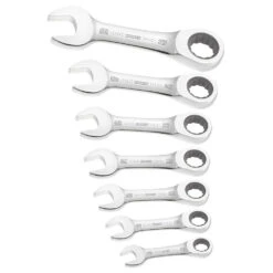 Expert By Facom 7 Piece 10-19mm Short Ratchet Combination Spanners