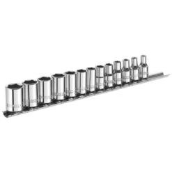 Expert By Facom 1/4" Drive 13 Piece Metric Sockets On Rail 4 - 14mm