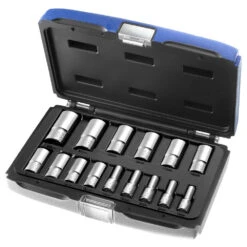 Expert By Facom 15 Piece 3/8" Deep Socket Set 7-22mm