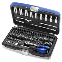 Expert By Facom 1/4" 73 Piece Socket Set 4-14mm & 3/16"-9/16"