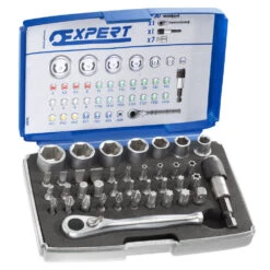 Expert By Facom E131705B - 39 Piece 1/4" Bit And Socket Set