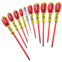 Expert By Facom E160912B - Set Of 10 1000V Insulated Screwdrivers