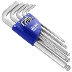Expert By Facom E113976B - Set Of 9 Long Metric Hex Keys