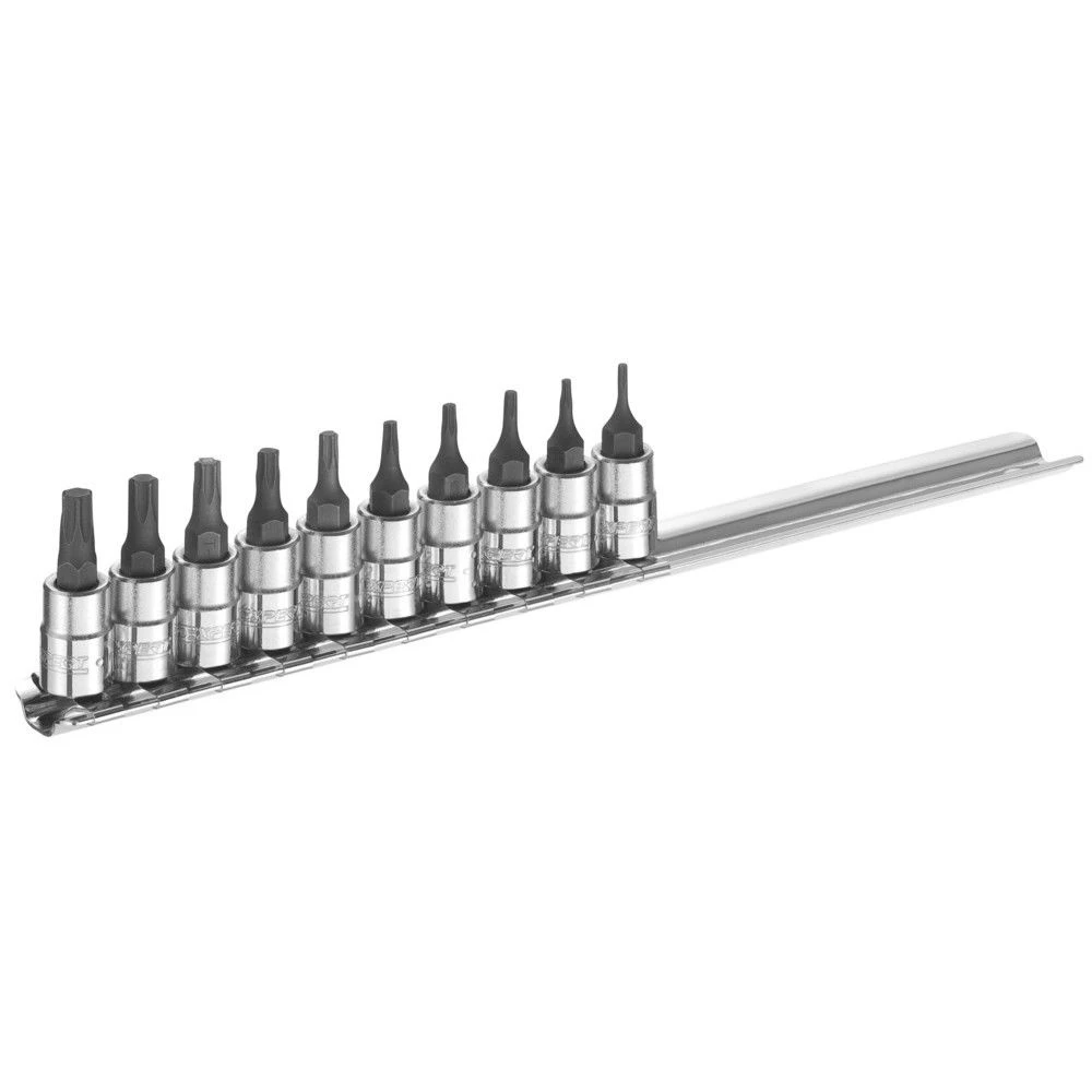 Expert By Facom 10 Piece 1/4" Drive Torx® Bit Set T6-T30 1 Expert By Facom 10 Piece 1/4" Drive Torx® Bit Set T6-T30