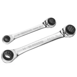 Facom 64C.J2 2 Piece 8 - 19mm Quatro Ratchet Ring Spanner Set
